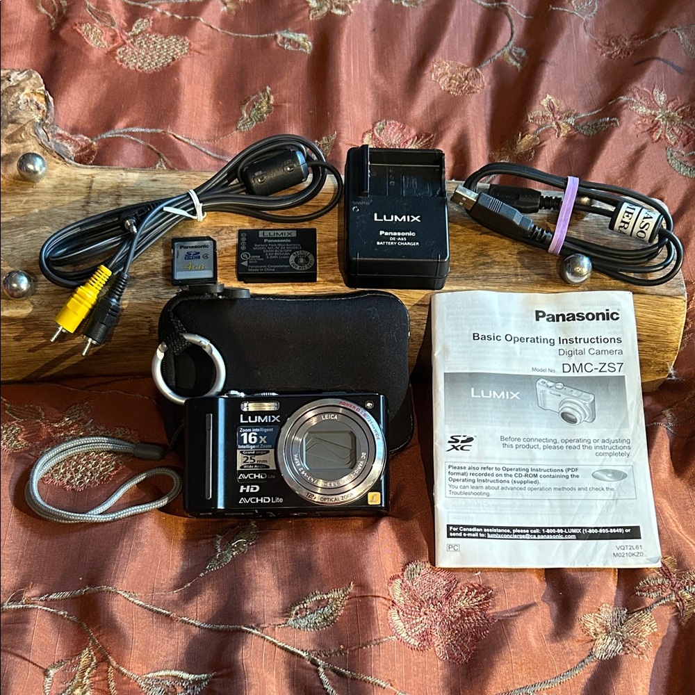 Panasonic DMC-ZS7 Digital Camera w/ Video, 16X Intelligent Zoom, 25mm Wide angle